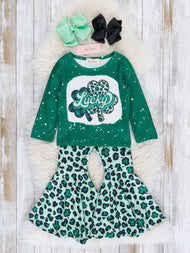 Lucky Leopard Bell Bottom Outfit