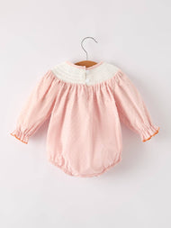 Fall Thanksgiving Turkey Pumpkin Smock Baby Romper