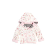 Watercolor A ''Bee'' C Reversible Jacket: Heather Grey