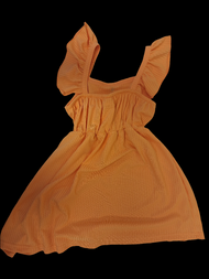 Girls Orange Summer Dress