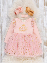 "Birthday Princess" Shimmer Starlet Dress