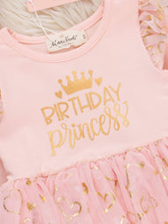 "Birthday Princess" Shimmer Starlet Dress