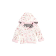Watercolor A ''Bee'' C Reversible Jacket: Heather Grey